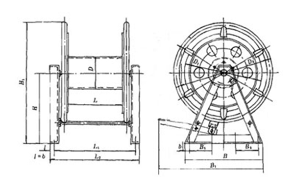 CB T3468-92 Marine Mooring Wire Rope Reel Type AW 3.jpg